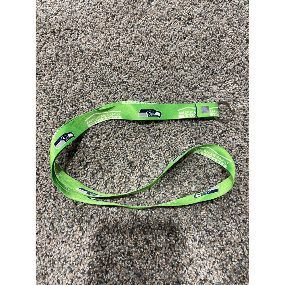 NFL Lanyard Unisex OS Green Excellent Seattle Seahawks American Family Insurance